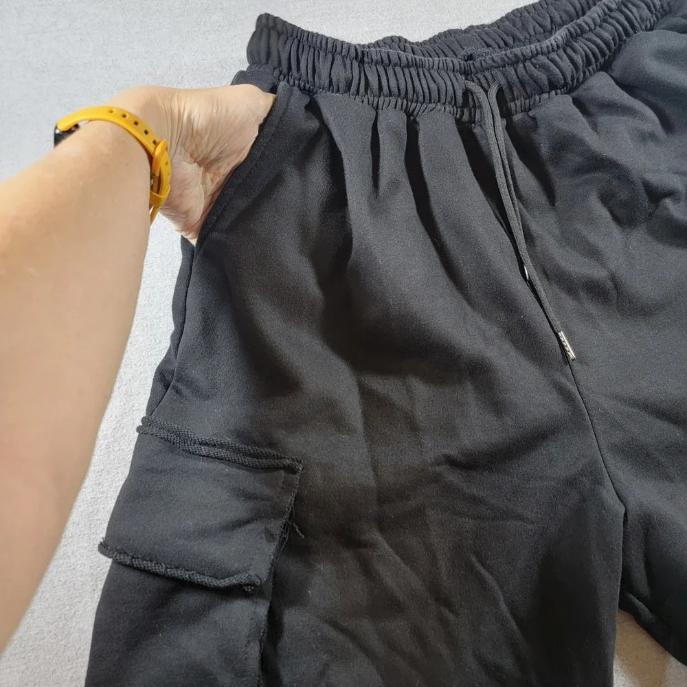 11BYBBS DARK Cargo Shorts Mens Medium Black Excellent Techwear Streetwear Goth